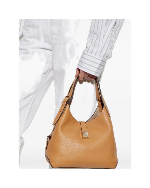 Kate Spade Brown Tote Bag Pebbled Leather