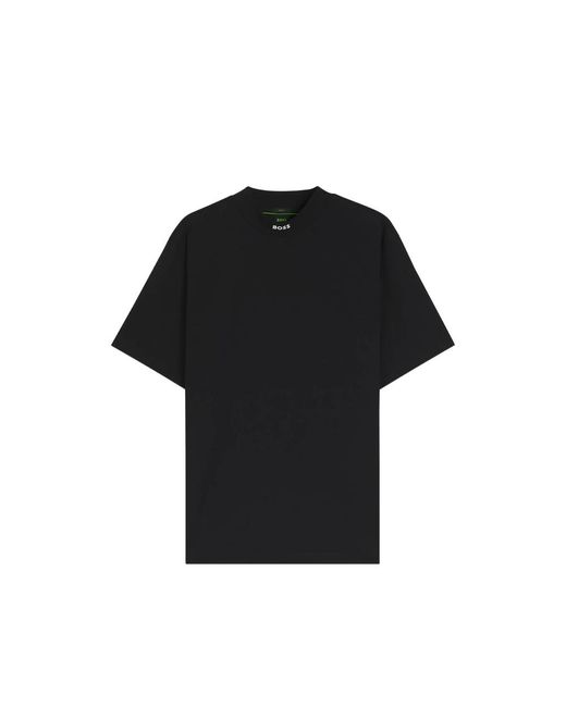Boss Black Logo-Print High-Neck T-Shirt for men