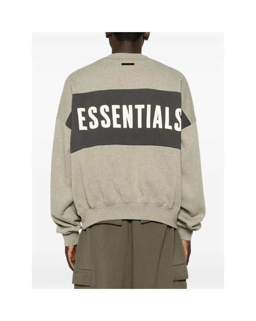 Fear Of God White Cropped Relaxed Panelled Sweatshirt for men