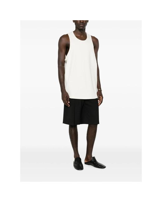 Fear Of God White Essential Ribbed Tank Top for men