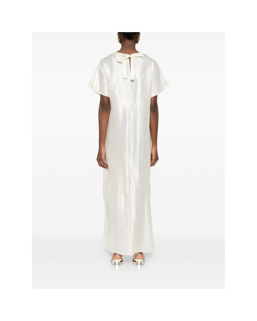 THE GARMENT White Porcha Short-Sleeve Maxi Dress