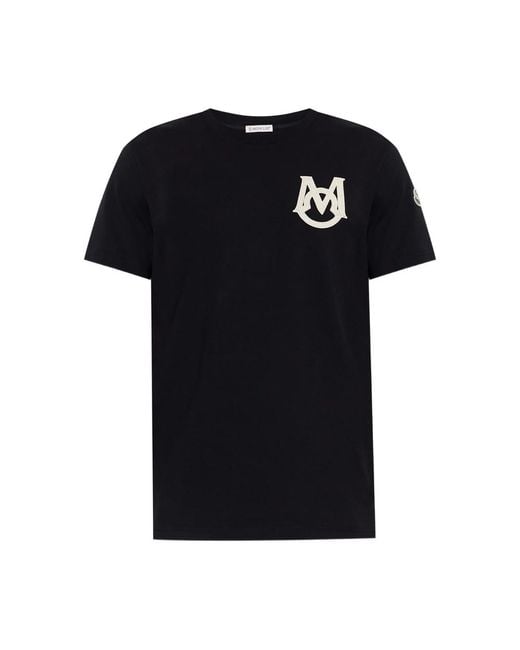 Moncler Black T-Shirts & Vests for men
