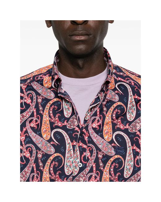 Etro Purple Shirts for men