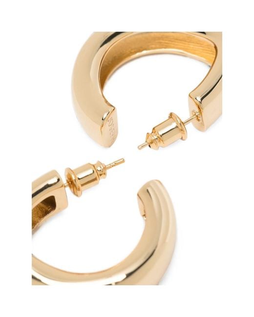 Joseph Metallic Chunky Hoop Earrings
