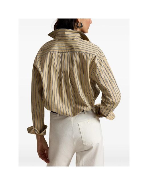Ralph Lauren Natural Polo Pony Striped Shirt
