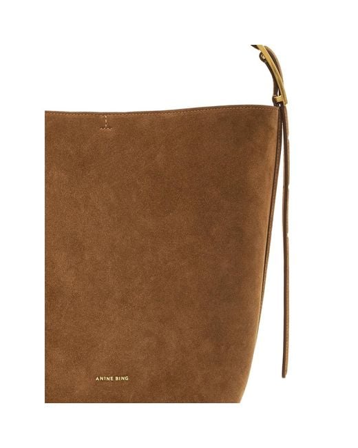 Anine Bing Brown Shoulder Bags