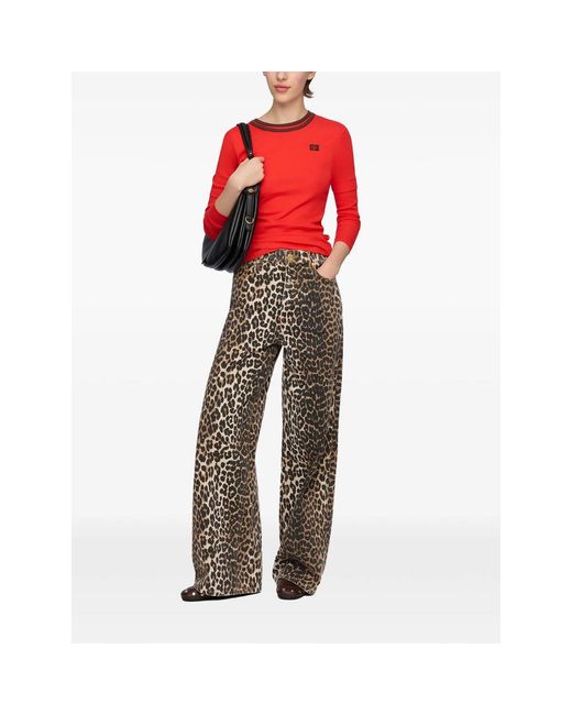 Ganni Red Tops