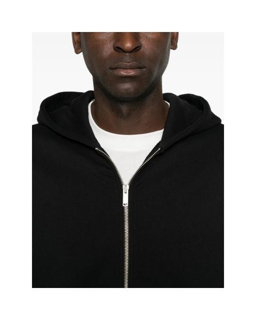 Woc Black Zip-Up Hoodie for men