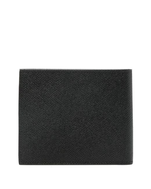Ferragamo Black Gancini-Plaque Leather Wallet for men
