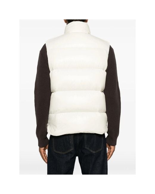 Moncler White Belice Quilted Gilet for men