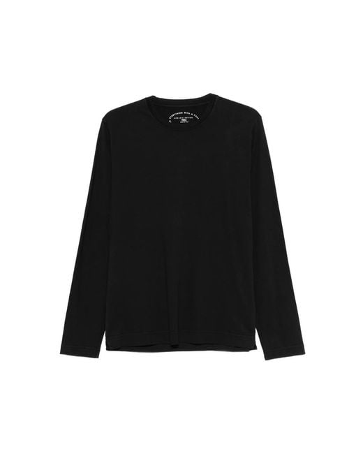 Fedeli Black Long-Sleeve T-Shirt for men