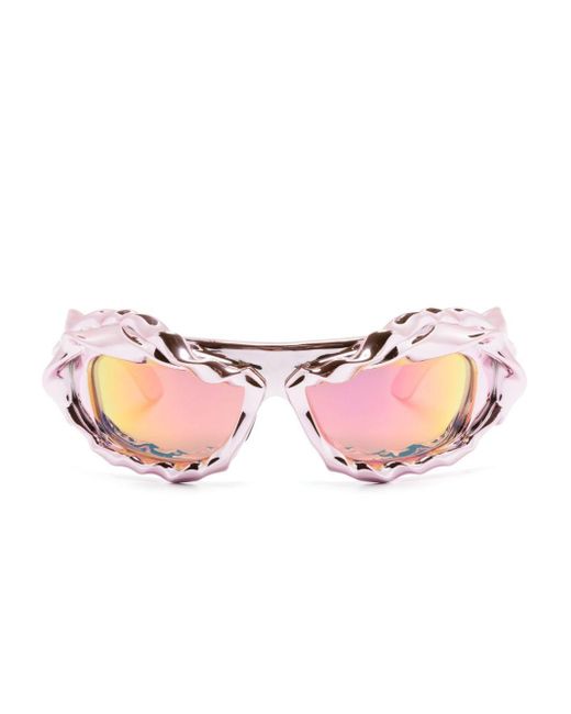 OTTOLINGER Pink Biker-frame Sunglasses