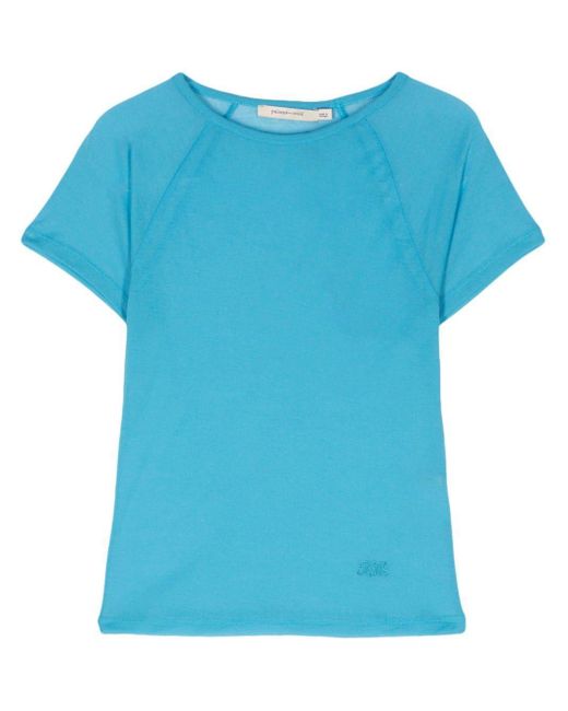 Paloma Wool Blue Omu Semi-Sheer T-Shirt