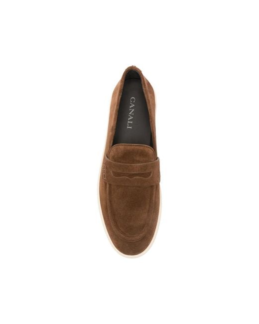 Canali Brown Loafers for men