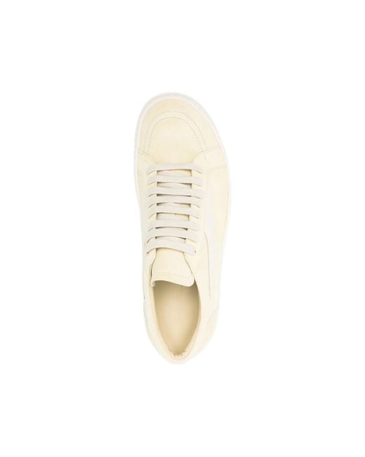 Rick Owens White Side Stripe Sneakers for men