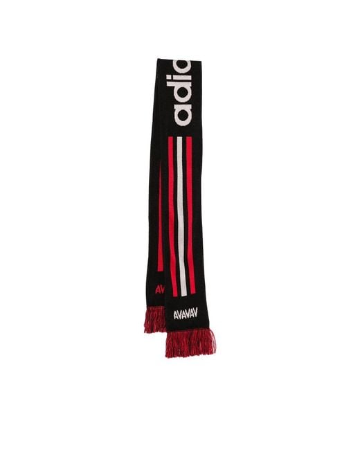 Adidas X Avavav Red X Avavav Souvenir Striped Fringed Scarf for men