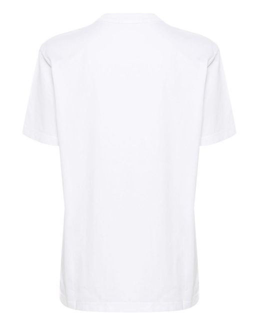 Tekla White Crew-Neck Organic Cotton T-Shirt