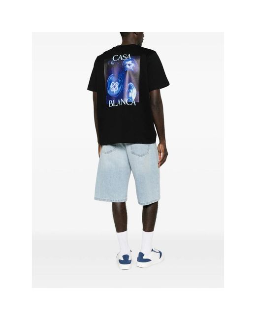 Casablanca Black Meduse Sportive T-Shirt for men