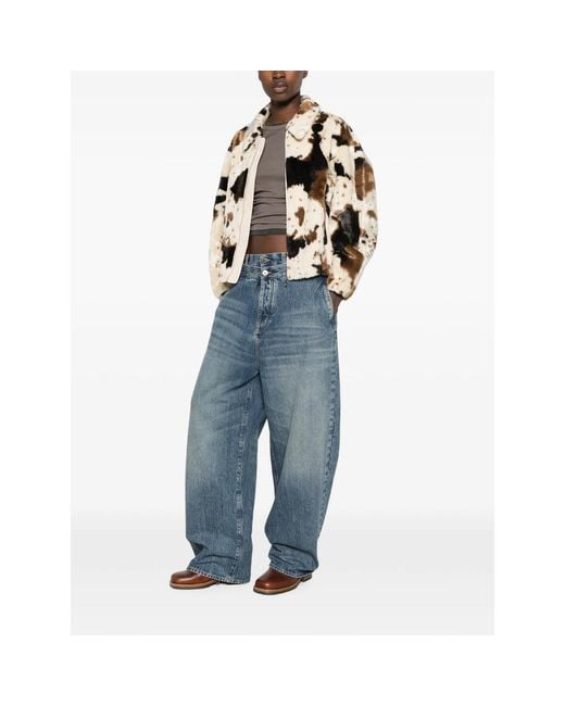 VALENTINI 1972 Multicolor Cow-Print Faux-Fur Jacket