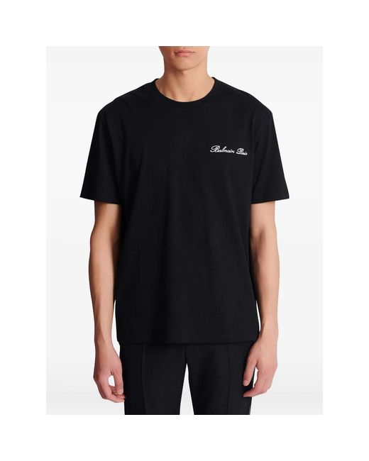 Balmain Black T-Shirts & Vests for men