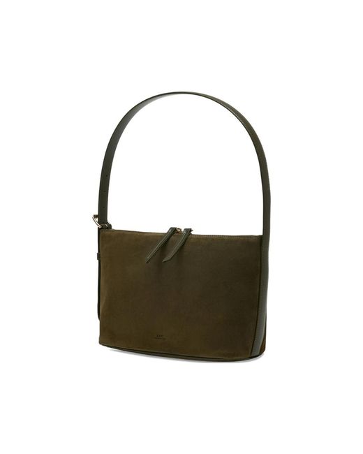 A.P.C. Green Shoulder Bags