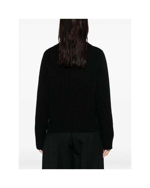 Soft Goat Black V-Neck Sweater