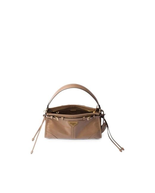 Prada Brown Bonnie Small Leather Handbag