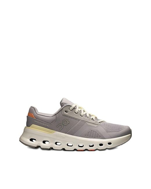 On Shoes Gray Cloudrunner 2 Low-Top Sneakers