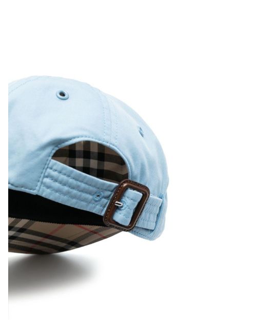 Burberry Blue Monogram Baseball Cap for men