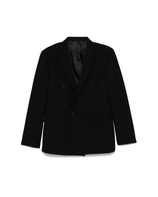 Eraldo Black Double-Breasted Blazer for men
