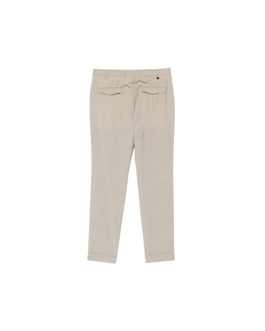 PT Torino Gray Tailored Trousers for men