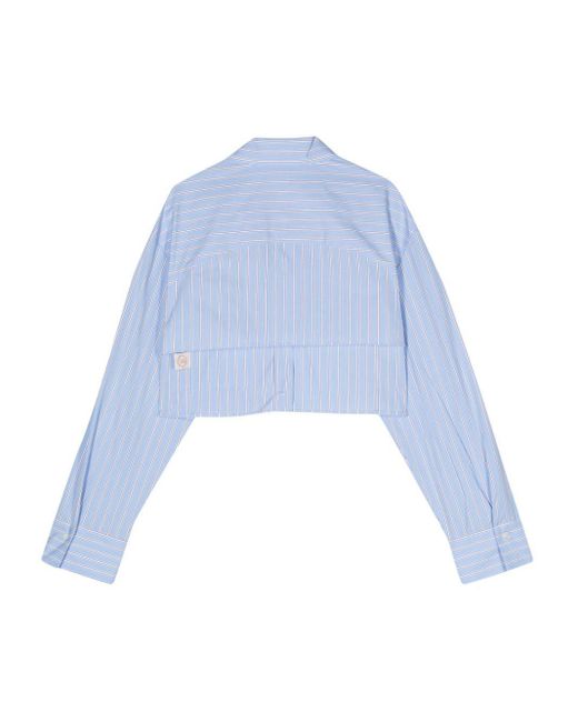 Tela Blue Striped Poplin Shirt
