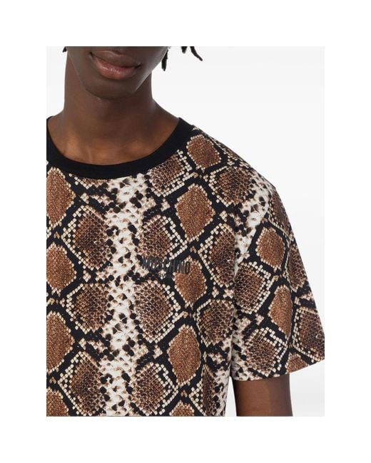 Moschino Brown T-Shirts And Vests for men