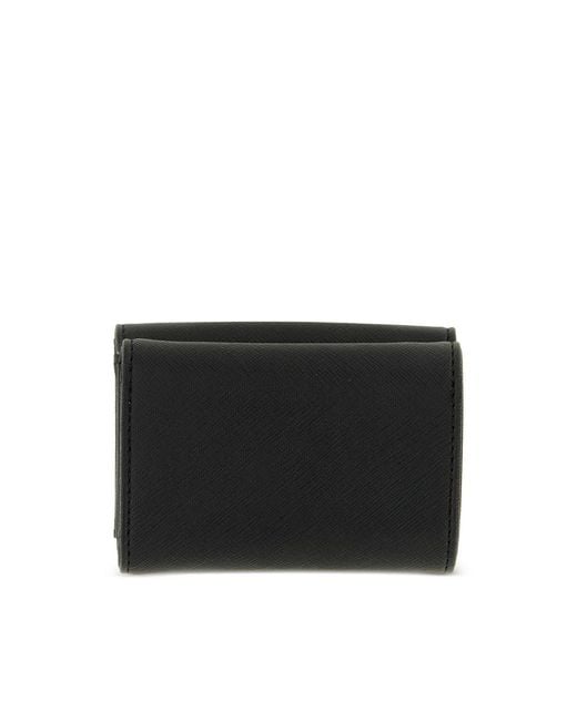 Vivienne Westwood Black Orb Envelope Wallet for men