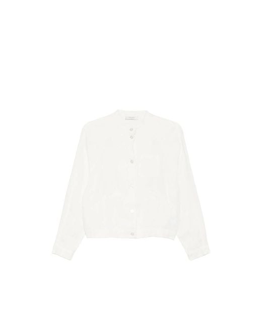 JC Sophie White Latvia Buttoned Jacket