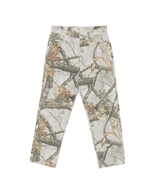 Awake Couture Gray X Stussy Big Ol' Realtree Edge Jeans for men