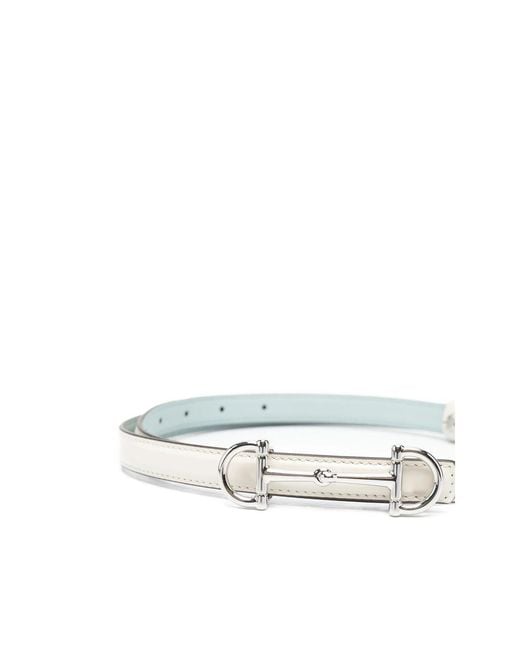 Gucci White Neutrals Belts