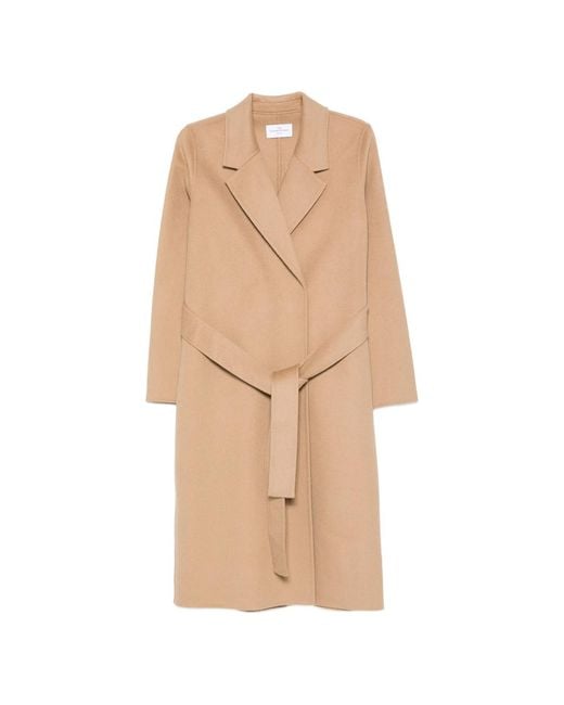 The Dynamis Studio Natural Belted Long-Sleeved Coat