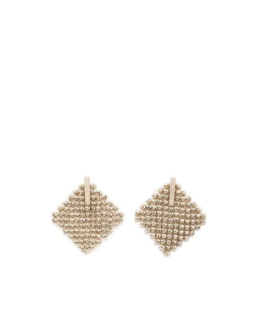 Brunello Cucinelli Metallic Stud Earrings