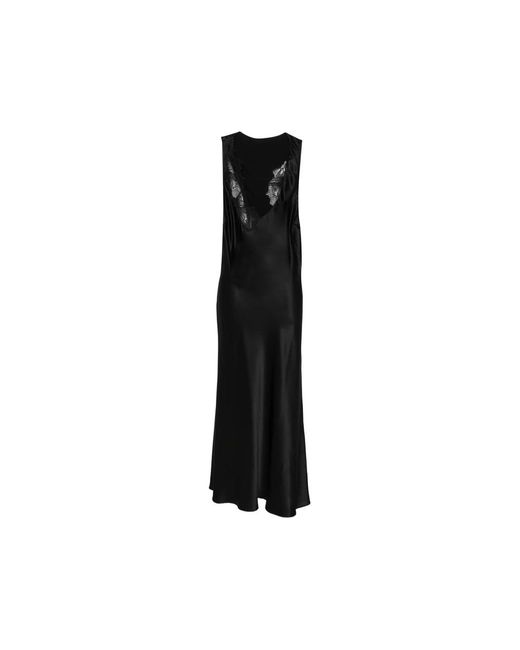 Sir Black Montparnasse Lace-Trim Racerback Maxi Dress