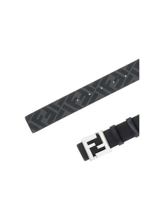 Fendi Black Belts for men