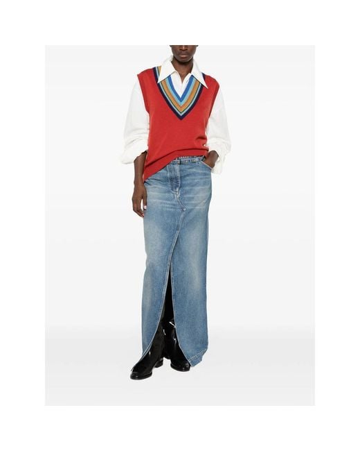 Dries Van Noten Red Tops