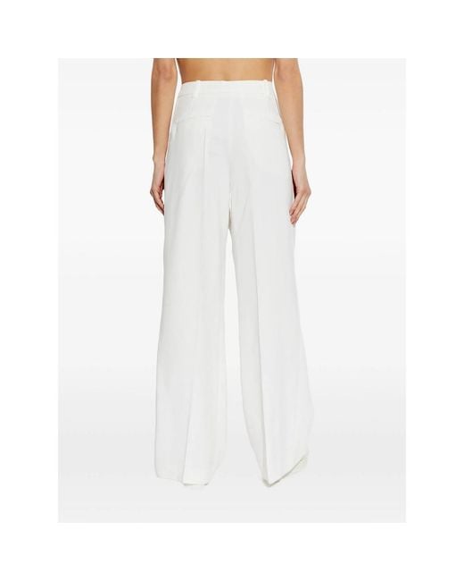 IRO White Helis Pleated Trousers