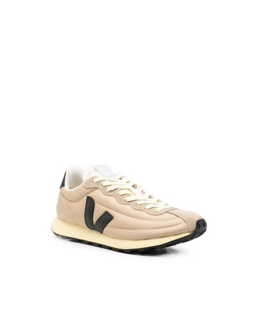 Veja Natural Belem Logo-Patch Panelled Sneakers for men