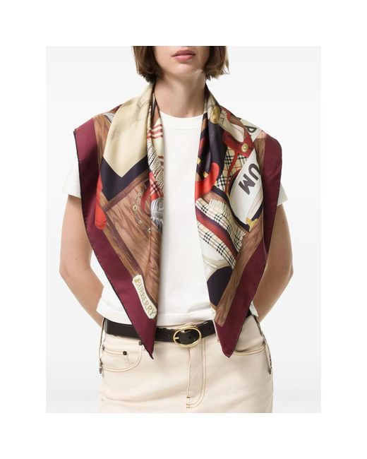 Burberry Multicolor Wardrobe Silk Scarf for men