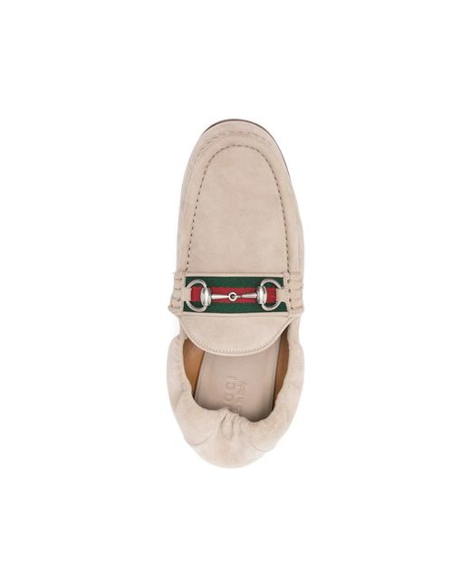 Gucci White Neutrals Loafers for men