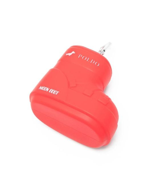 Poldo Dog Couture X Moon Boot Red Waste Bag Dispenser for men