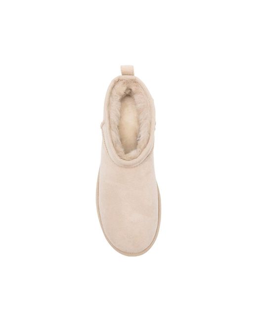 Ugg Natural Classic Ultra Mini Pull-Tab Ankle Boots