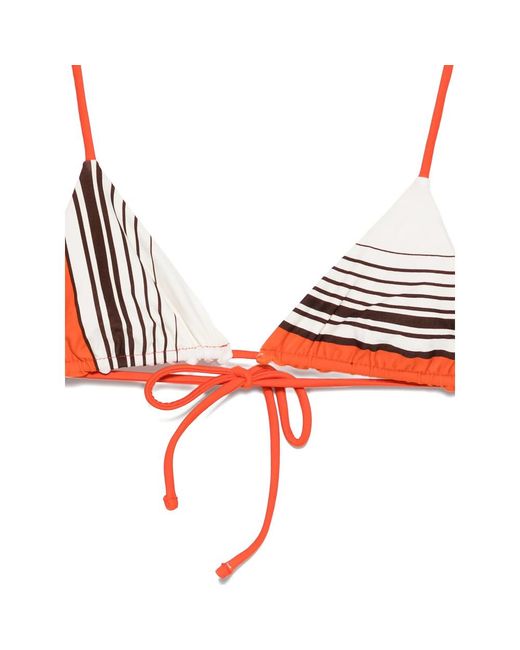 Sir Red Destino Striped-Pattern Triangle Bikini Top