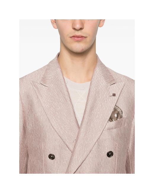 Tagliatore Pink Jacket for men